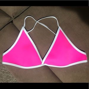 Hot pink Hoaka bikini top